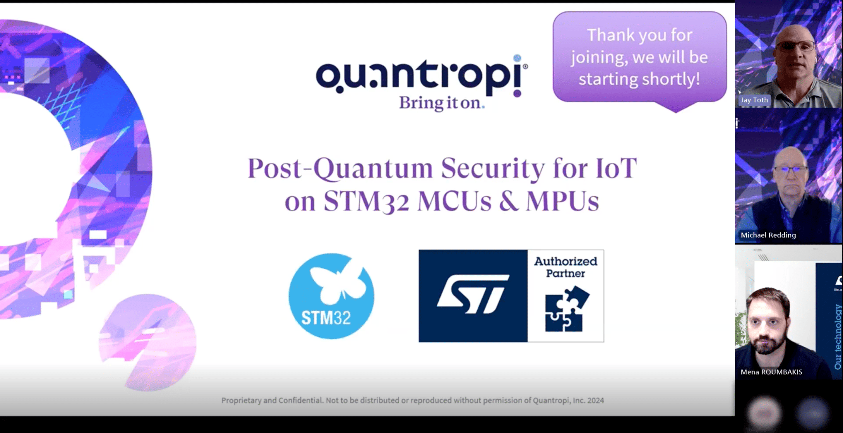 Quantropi- STMicroelectronics Webinar Nov 2024